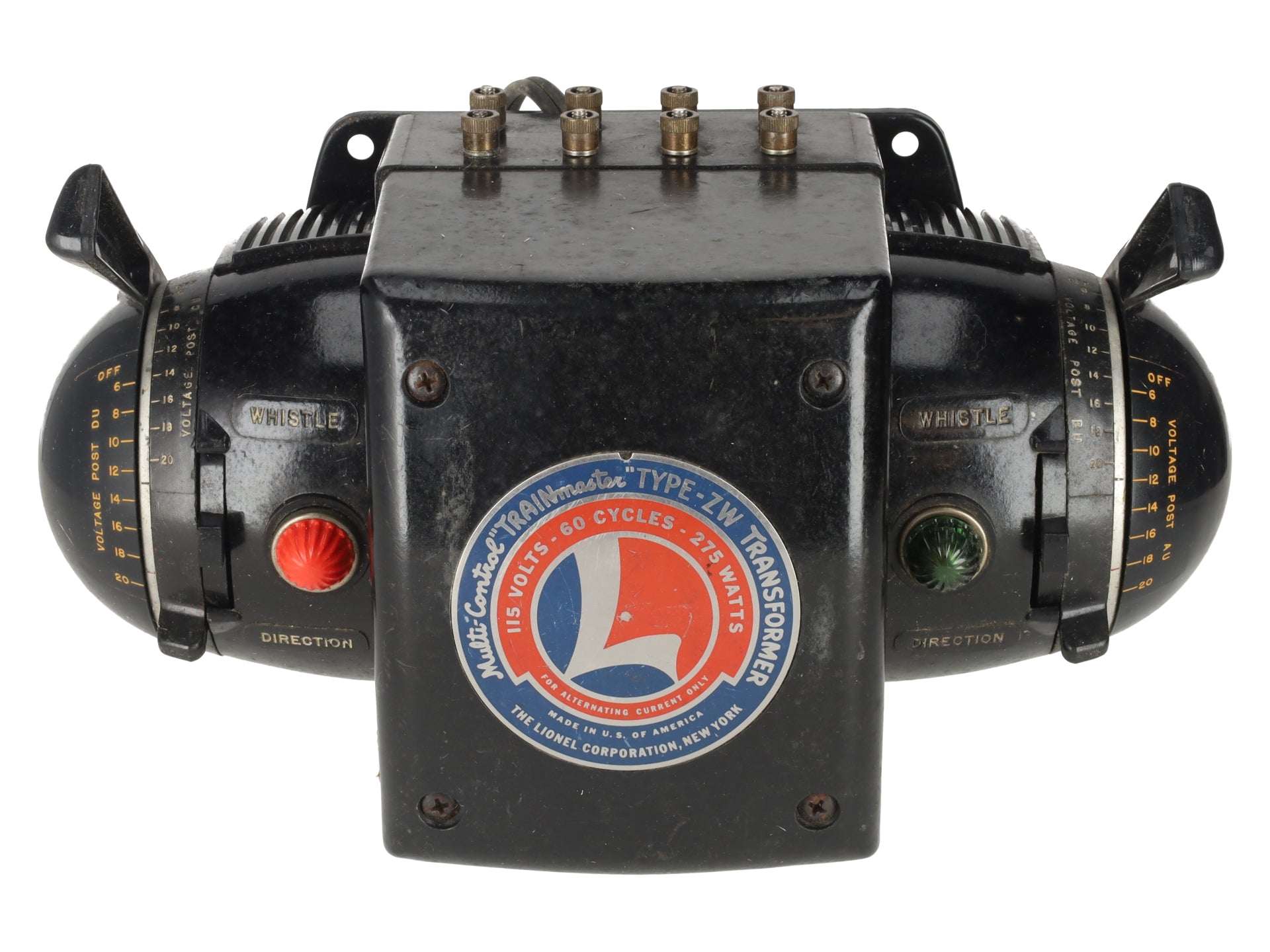 Lionel ZW O Gauge Vintage Trainmaster 275 Watt Transformer with Whistle VG