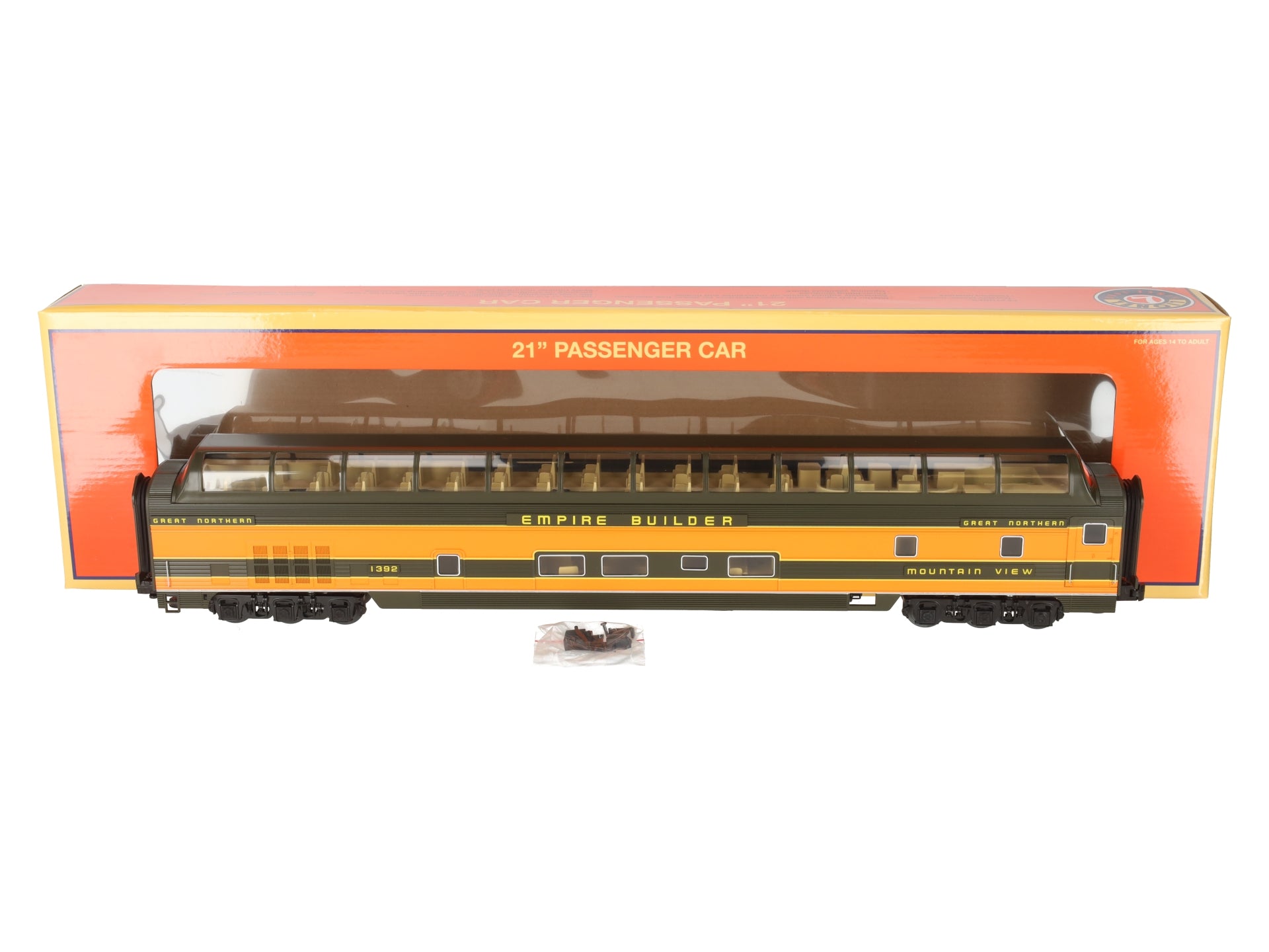 Lionel 2427120 O Great Northern Empire Builder Full Dome #1392 Mountain View LN/Box
