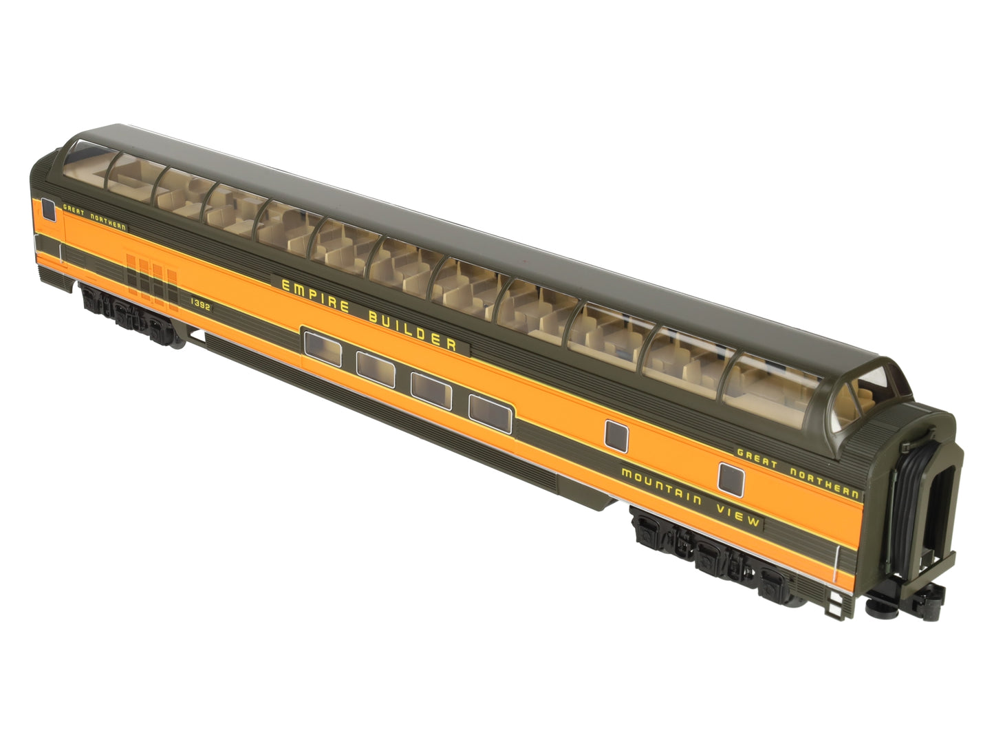 Lionel 2427120 O Great Northern Empire Builder Full Dome #1392 Mountain View LN/Box