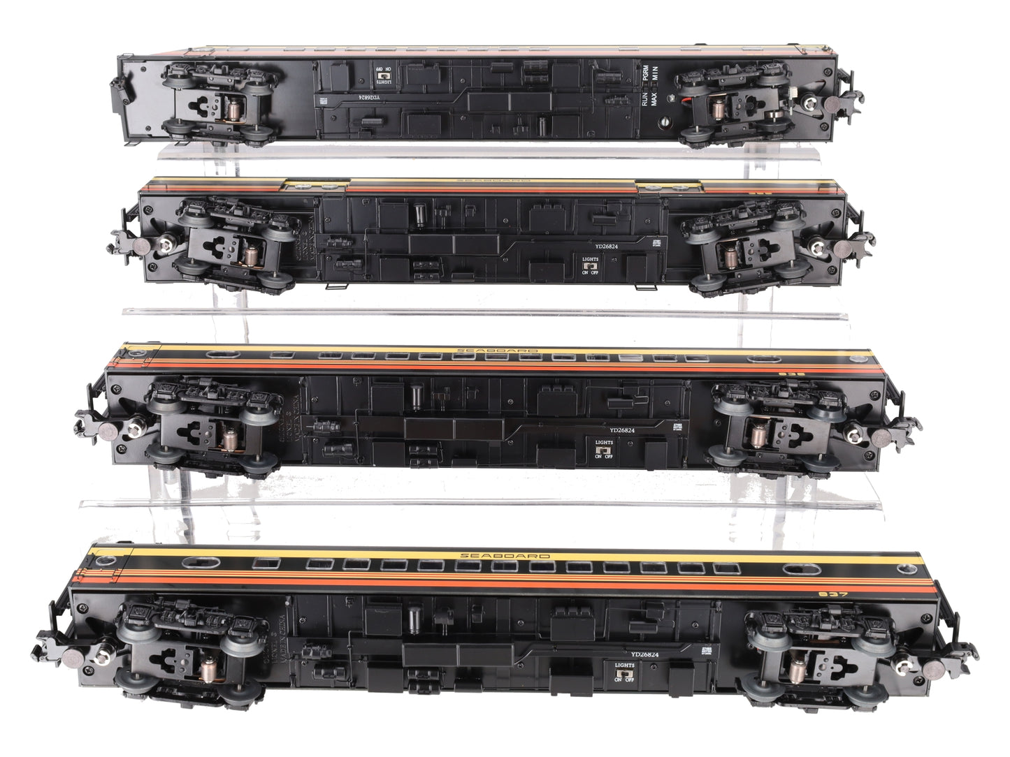 Lionel 2427490 BTO Seaboard 18" Aluminum Passenger Car Train Set LN/Box