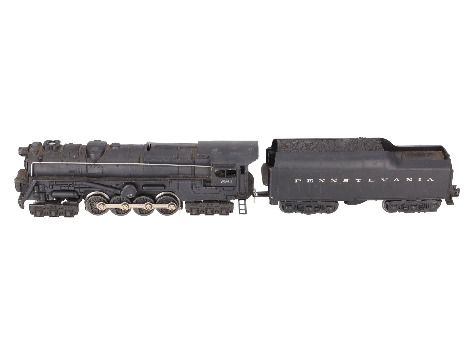 Lionel 681 Vintage O 6-8-6 Diecast S2 Steam Turbine Loco w/2671W Tender VG