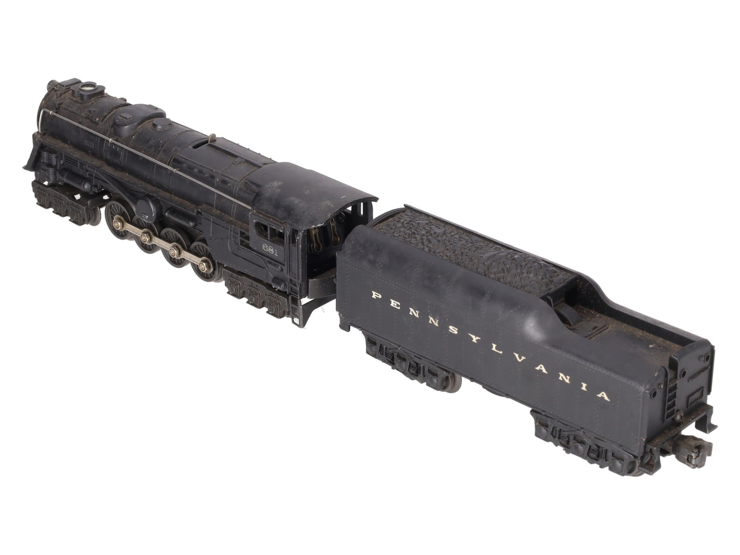 Lionel 681 Vintage O 6-8-6 Diecast S2 Steam Turbine Loco w/2671W Tender VG