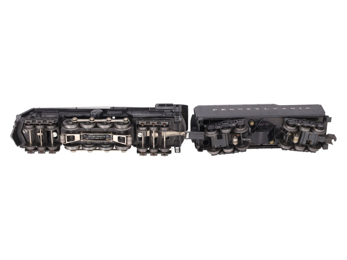 Lionel 681 Vintage O 6-8-6 Diecast S2 Steam Turbine Loco w/2671W Tender VG