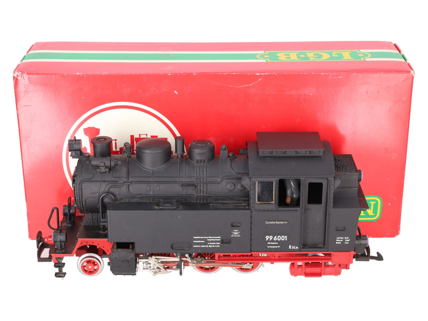 LGB 2080 G Scale Deutsche Reichsbahn 2-6-2 Steam Locomotive #996001 VG/Box