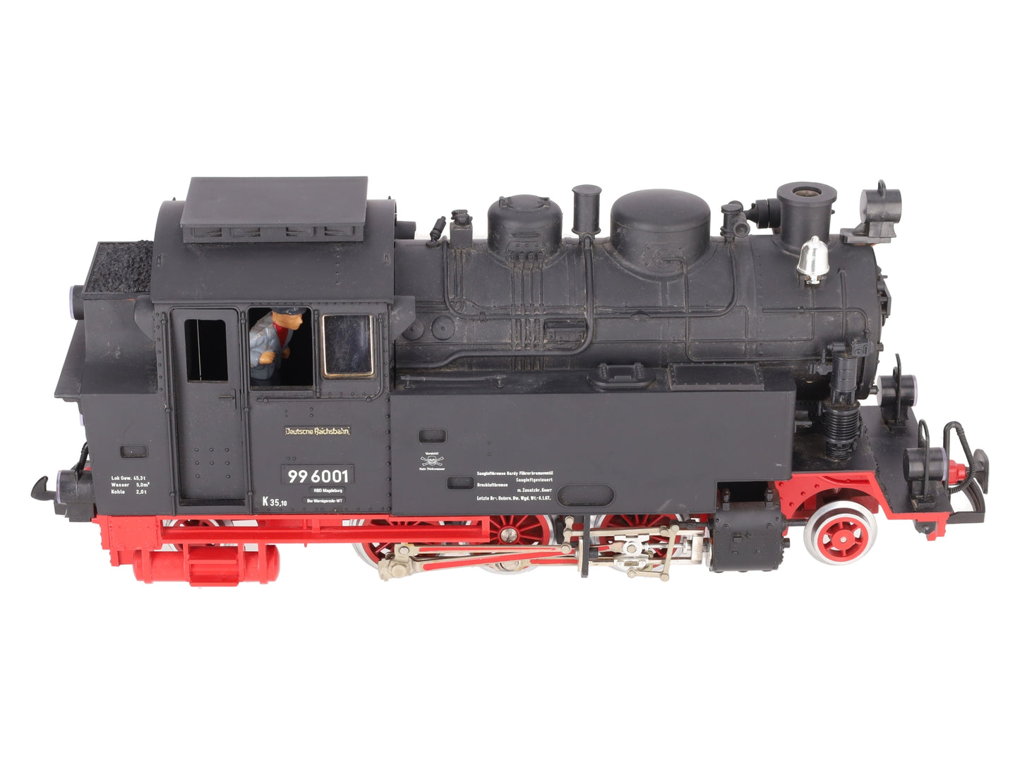 LGB 2080 G Scale Deutsche Reichsbahn 2-6-2 Steam Locomotive #996001 VG/Box