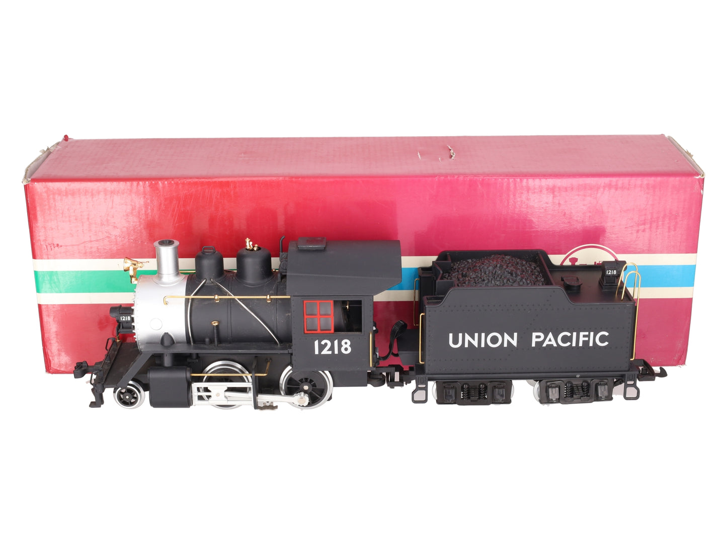 LGB 20232 G Union Pacific 2-4-0 Steam Locomotive & Tender W/Sound #1218 VG/Box