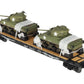 MTH 20-98638 O Norfolk & Western Flat Car with 2 Sherman Tanks EX/Box