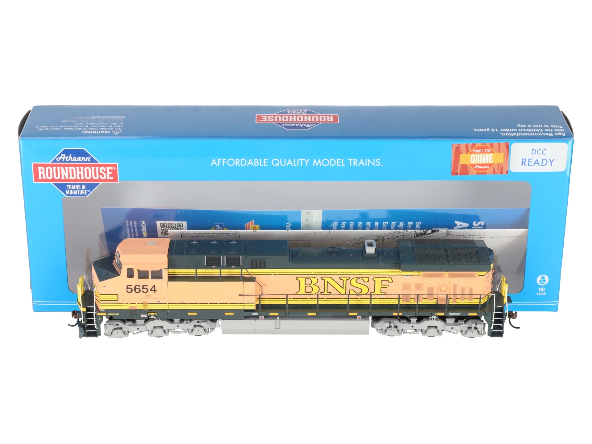 Roundhouse 77712 HO Santa Fe AC4400CW Diesel Locomotive #5654 EX/Box