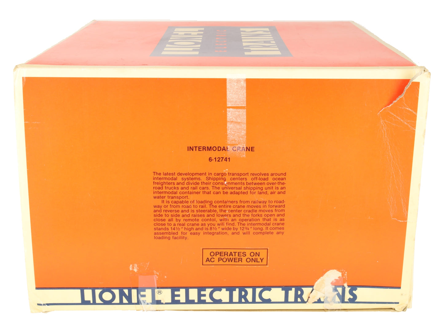 Lionel 6-12741 O Gauge Union Pacific Intermodal Crane Mi-Jack Translift EX/Box