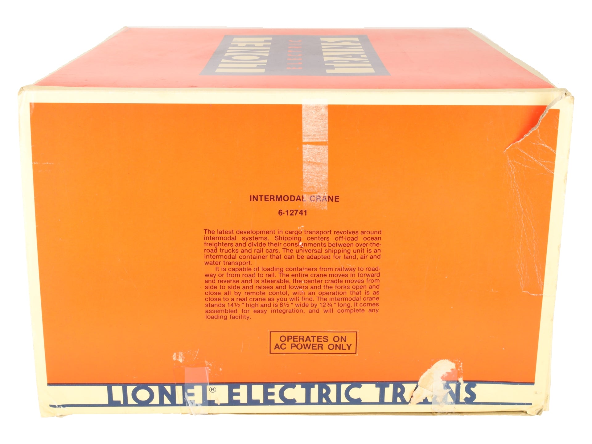 Lionel 6-12741 O Gauge Union Pacific Intermodal Crane Mi-Jack Translift EX/Box