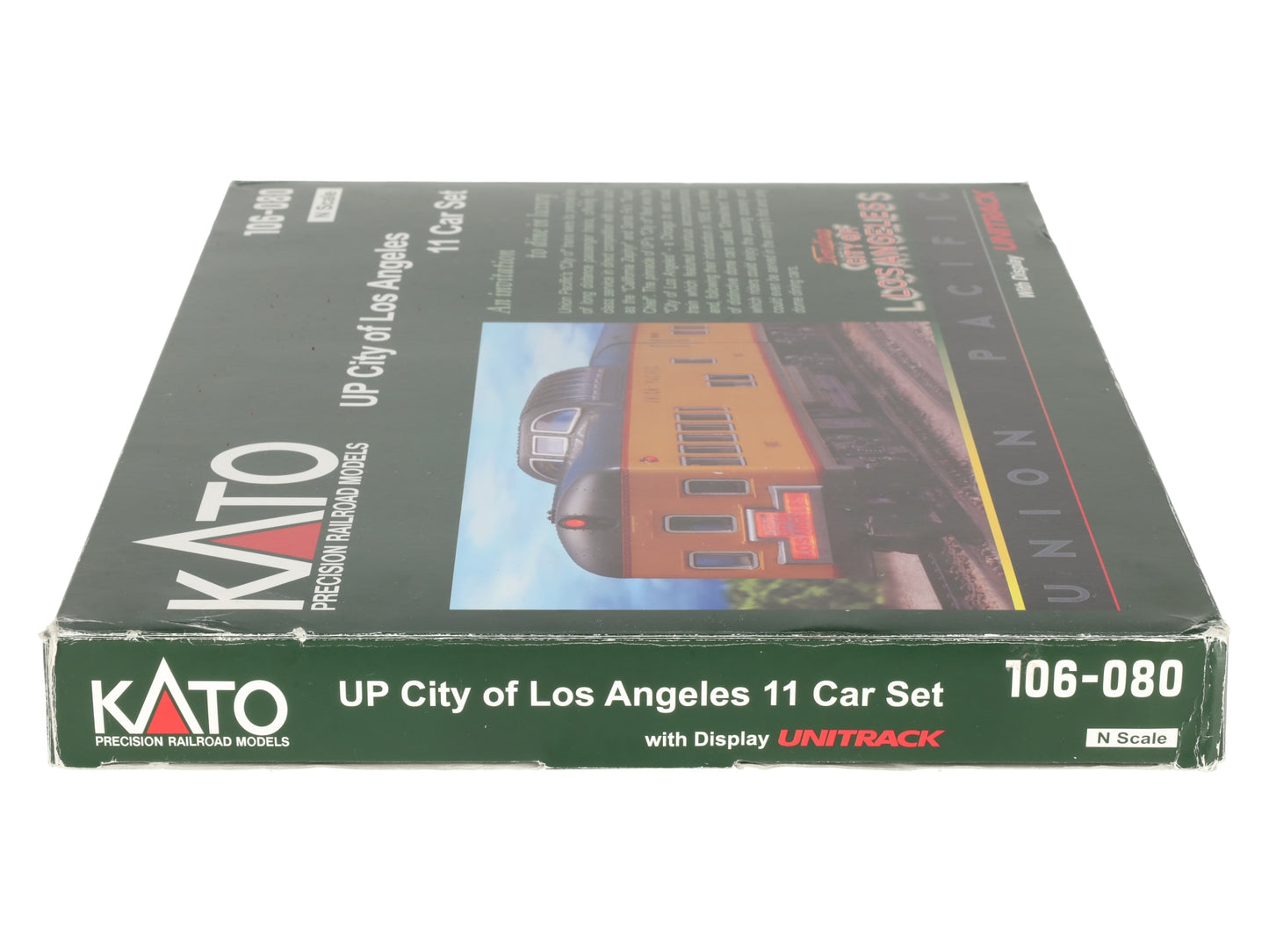 Kato 106-080 N Scale UP "City of Los Angeles" 11 Car Set with Unitrack Display EX/Box