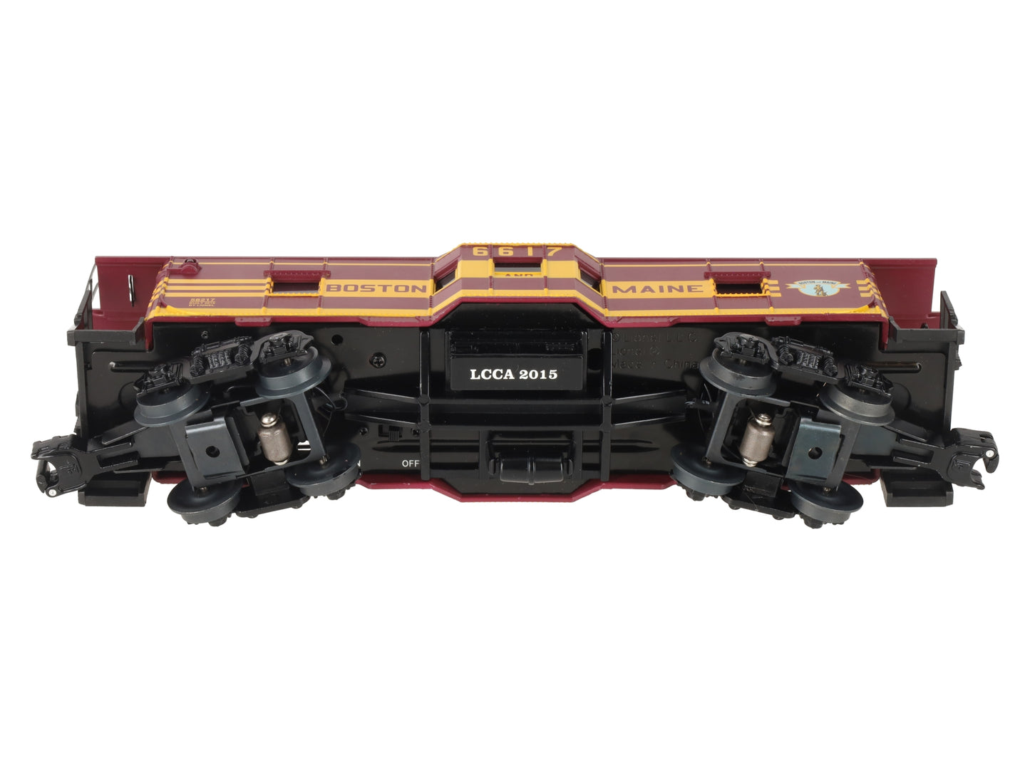 Lionel 6-58217 O Boston and Maine LLC Smoking Bay Window Caboose #6617 EX/Box