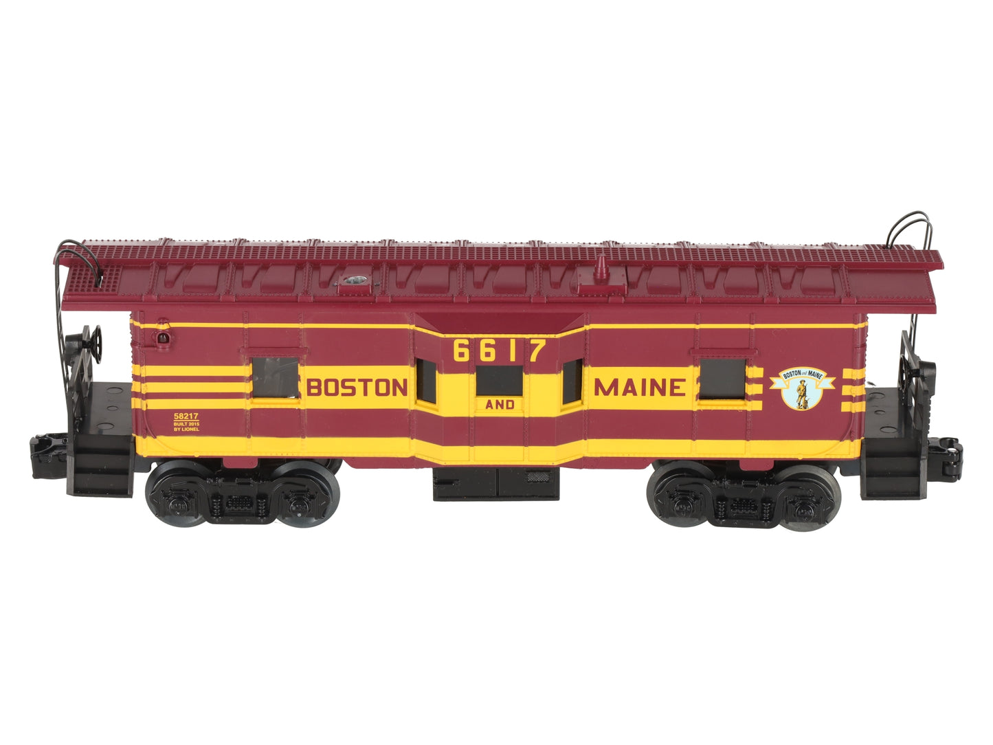 Lionel 6-58217 O Boston and Maine LLC Smoking Bay Window Caboose #6617 EX/Box