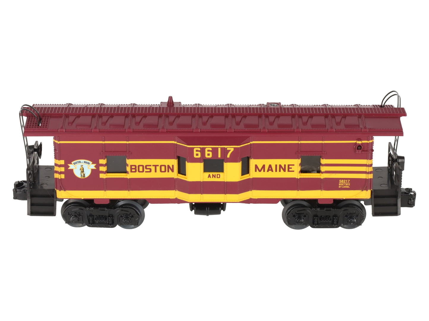 Lionel 6-58217 O Boston and Maine LLC Smoking Bay Window Caboose #6617 EX/Box