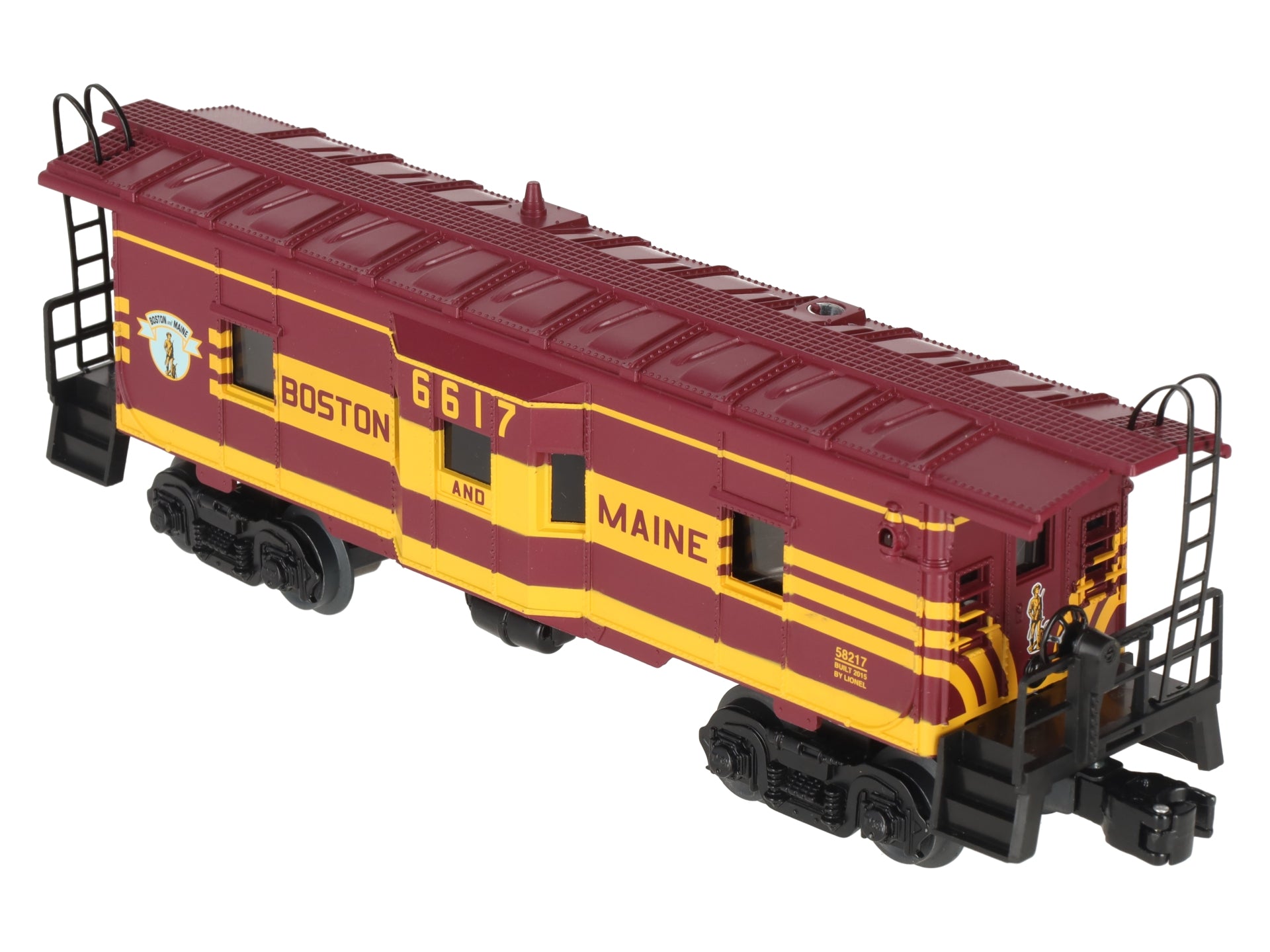 Lionel 6-58217 O Boston and Maine LLC Smoking Bay Window Caboose #6617 EX/Box