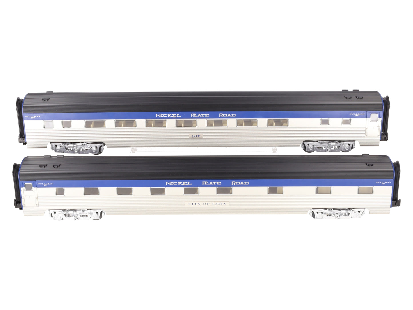 Lionel 2527500 O Gauge Nickel Plate Road 21" Passenger Car 2-Pack LN/Box