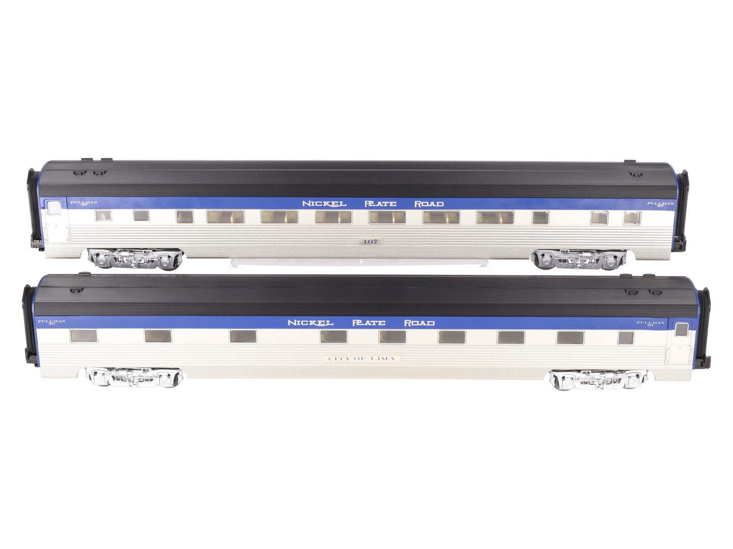 Lionel 2527500 O Gauge Nickel Plate Road 21" Passenger Car 2-Pack LN/Box