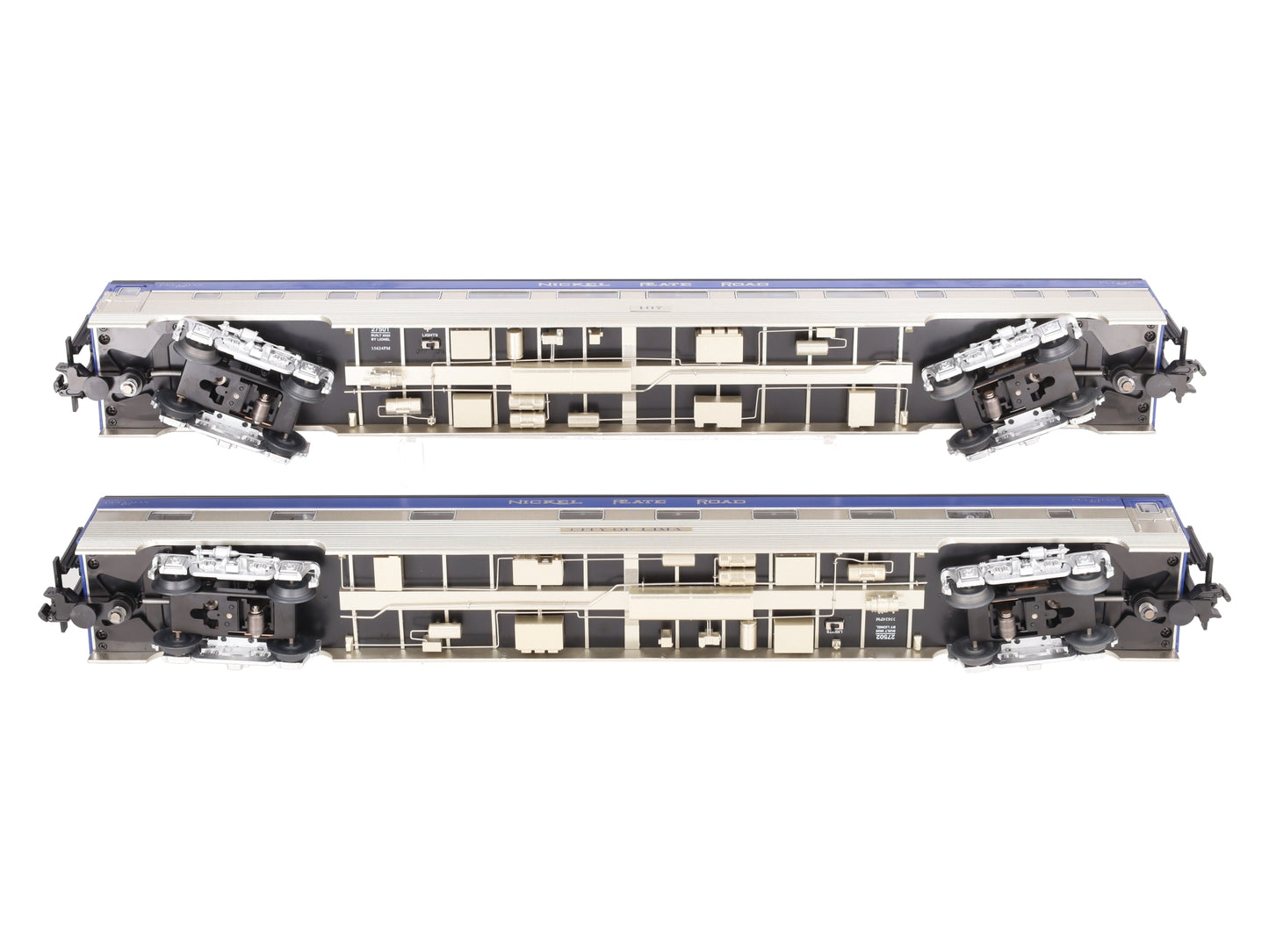 Lionel 2527500 O Gauge Nickel Plate Road 21" Passenger Car 2-Pack LN/Box