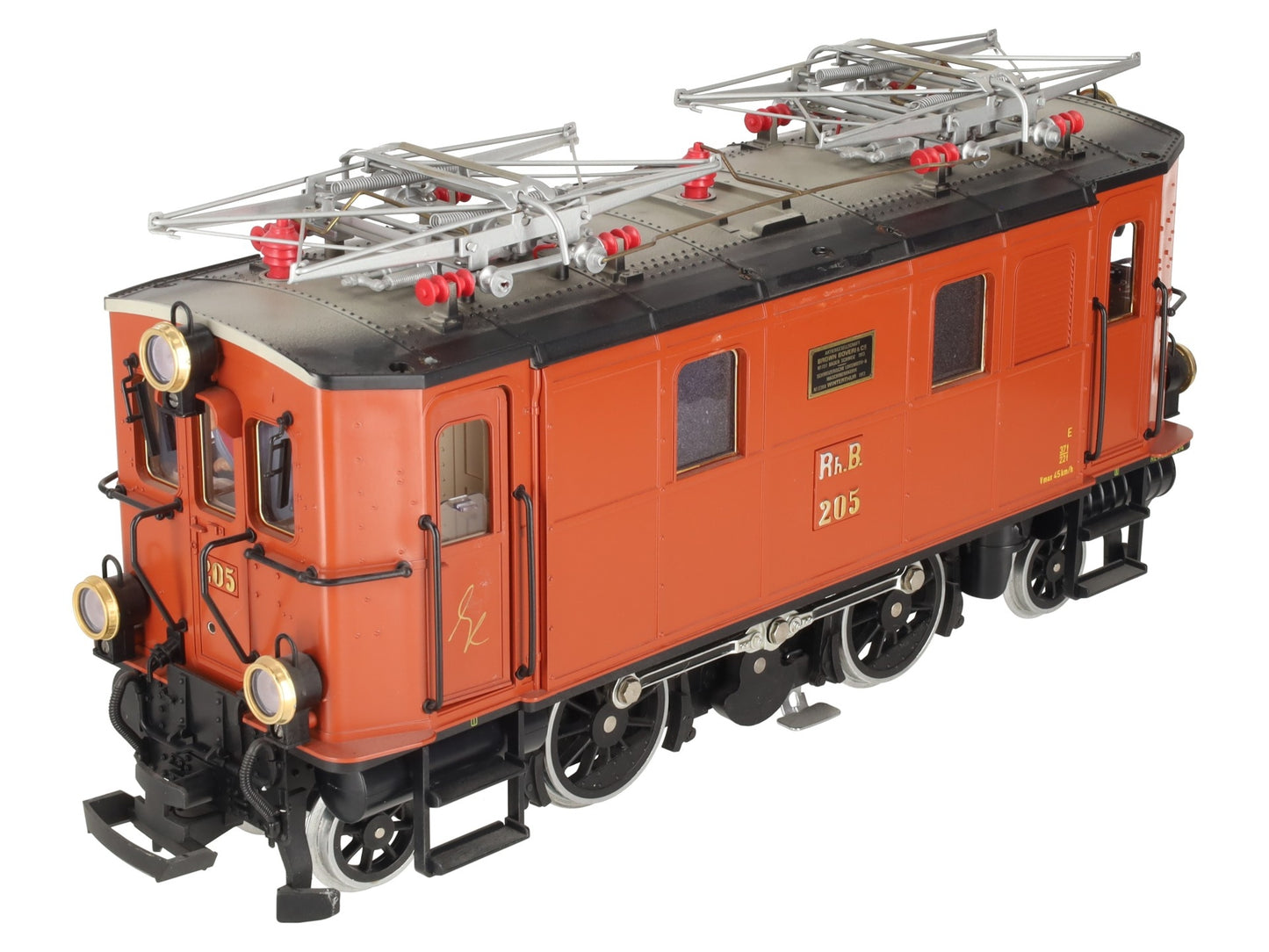 LGB 2045 G Scale RhB Electric Locomotive #205 VG/Box