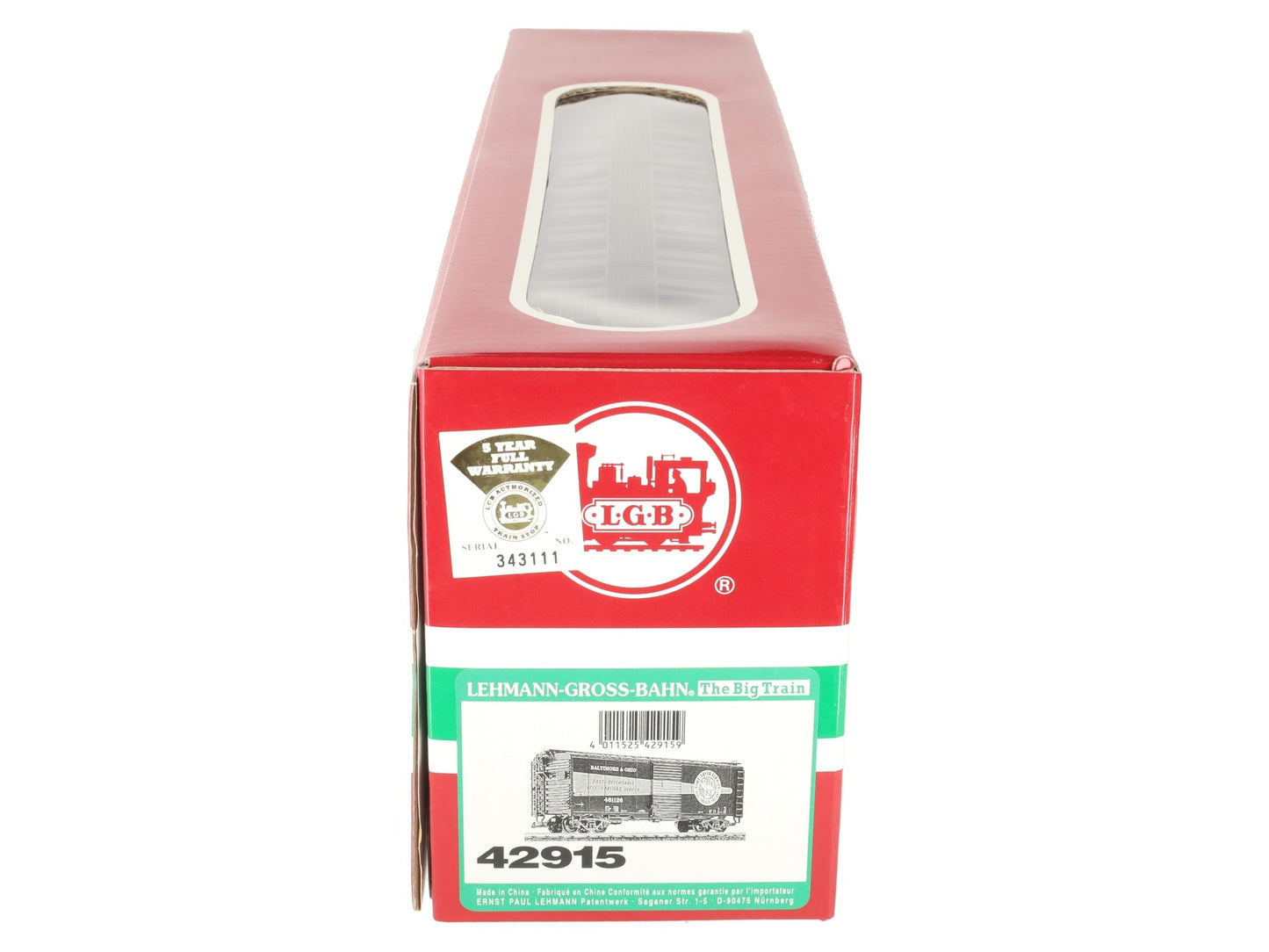 LGB 42915 G Scale Baltimore & Ohio Boxcar EX/Box
