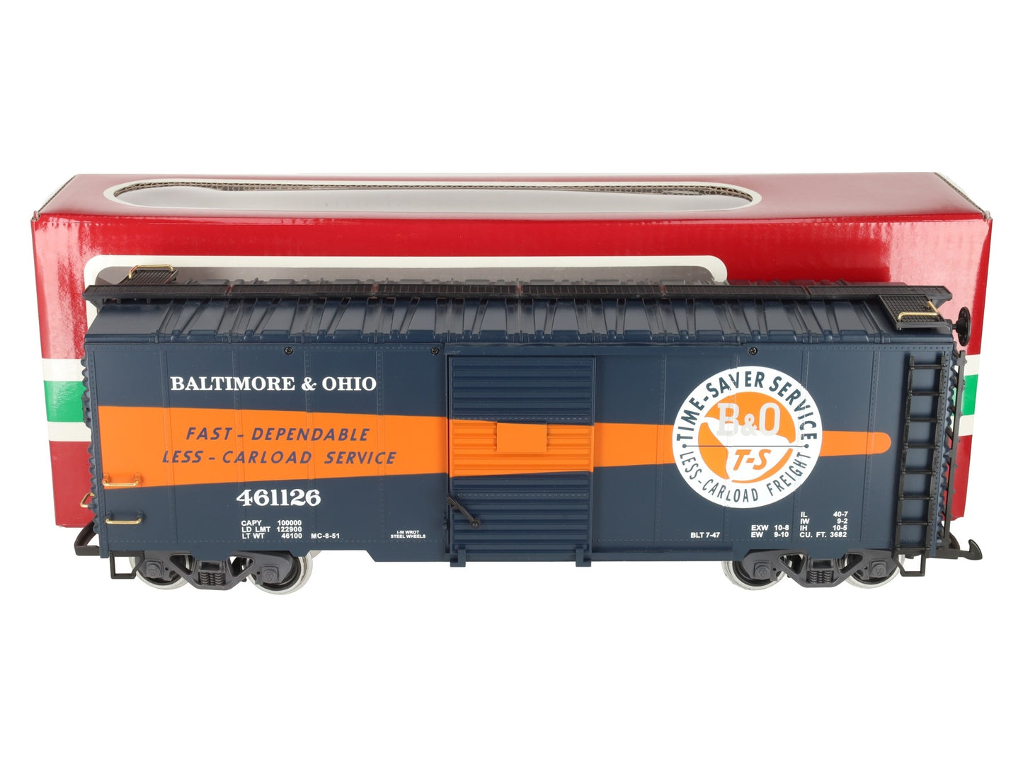 LGB 42915 G Scale Baltimore & Ohio Boxcar EX/Box