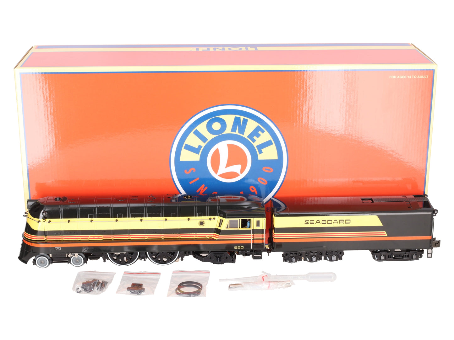 Lionel 2431740 O Gauge Seaboard LEGACY 4-4-2 Steam Locomotive & Tender #850 LN/Box