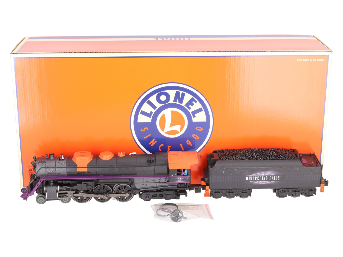 Lionel 2532040 O Gauge Whispering Rails Halloween Steam Locomotive & Tender LN/Box