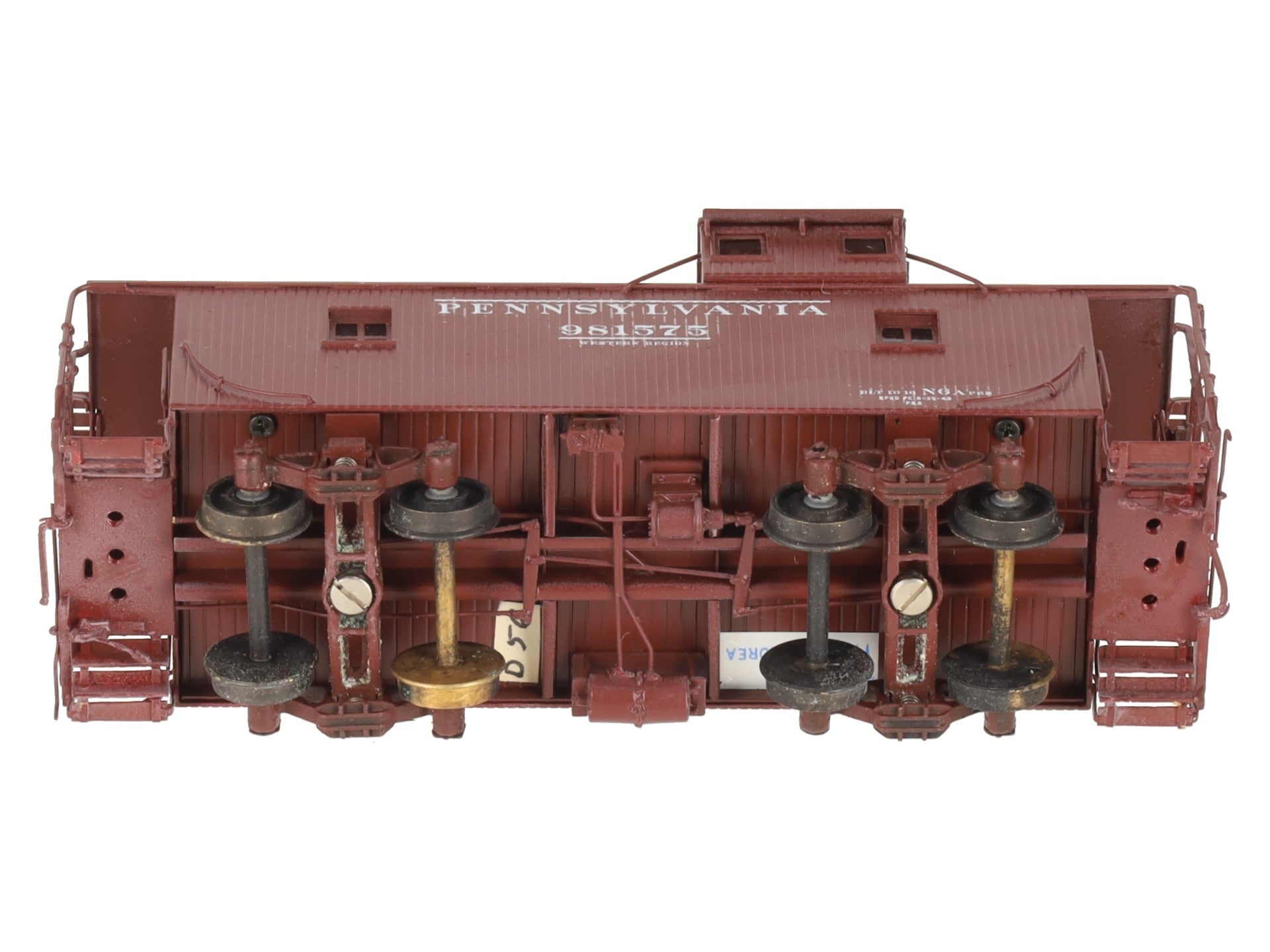 Precision Scale Company 16544-1 Pennsylvania Railroad Class N6A BRASS Wood Cabi EX/Box