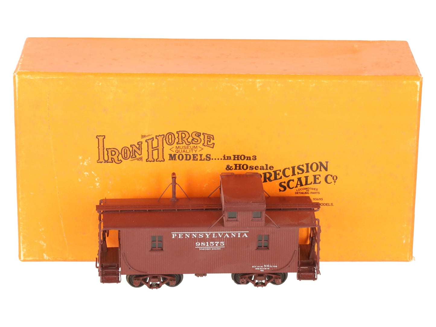 Precision Scale Company 16544-1 Pennsylvania Railroad Class N6A BRASS Wood Cabi EX/Box