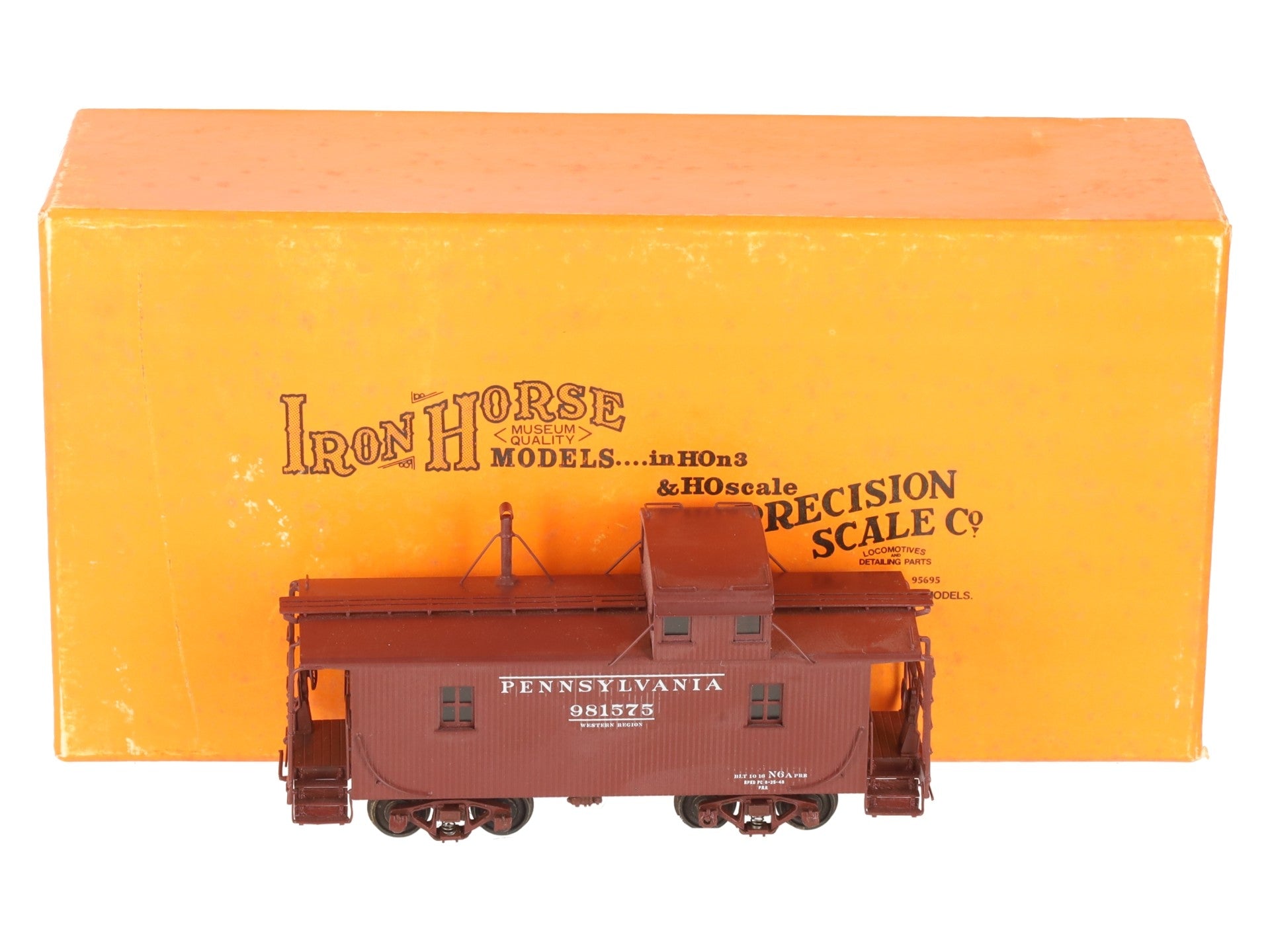 Precision Scale Company 16544-1 Pennsylvania Railroad Class N6A BRASS Wood Cabi EX/Box