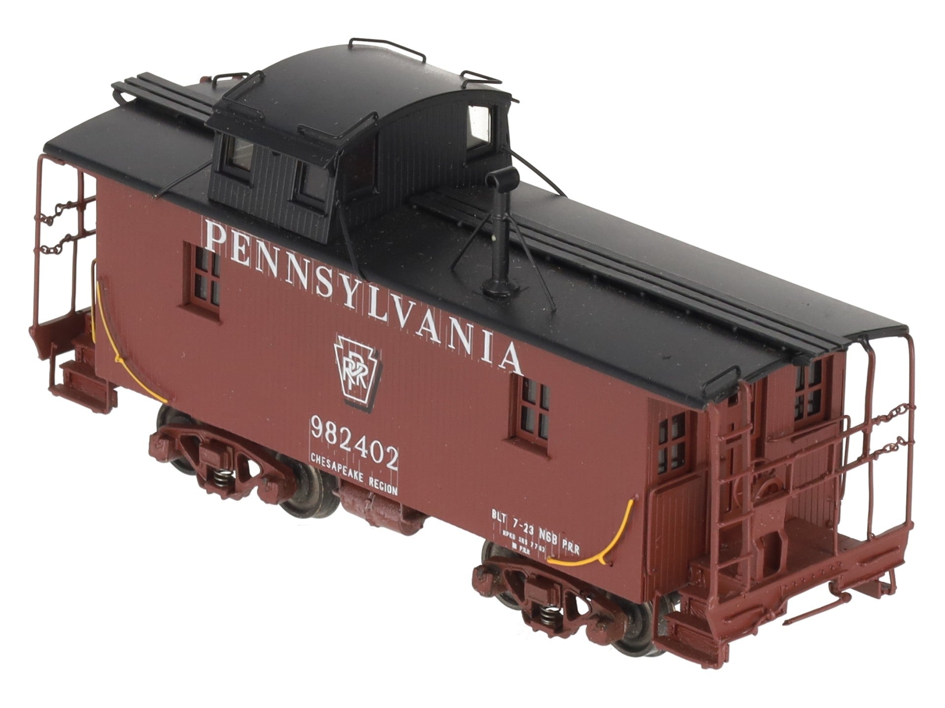 Precision Scale Co. 16540-2 HO BRASS Pennsylvania N6B Wood Cabin Car - Painted LN/Box