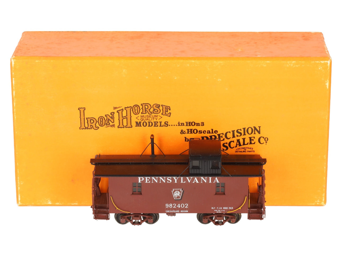 Precision Scale Co. 16540-2 HO BRASS Pennsylvania N6B Wood Cabin Car - Painted LN/Box