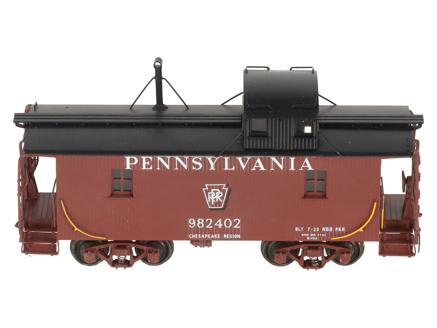 Precision Scale Co. 16540-2 HO BRASS Pennsylvania N6B Wood Cabin Car - Painted LN/Box