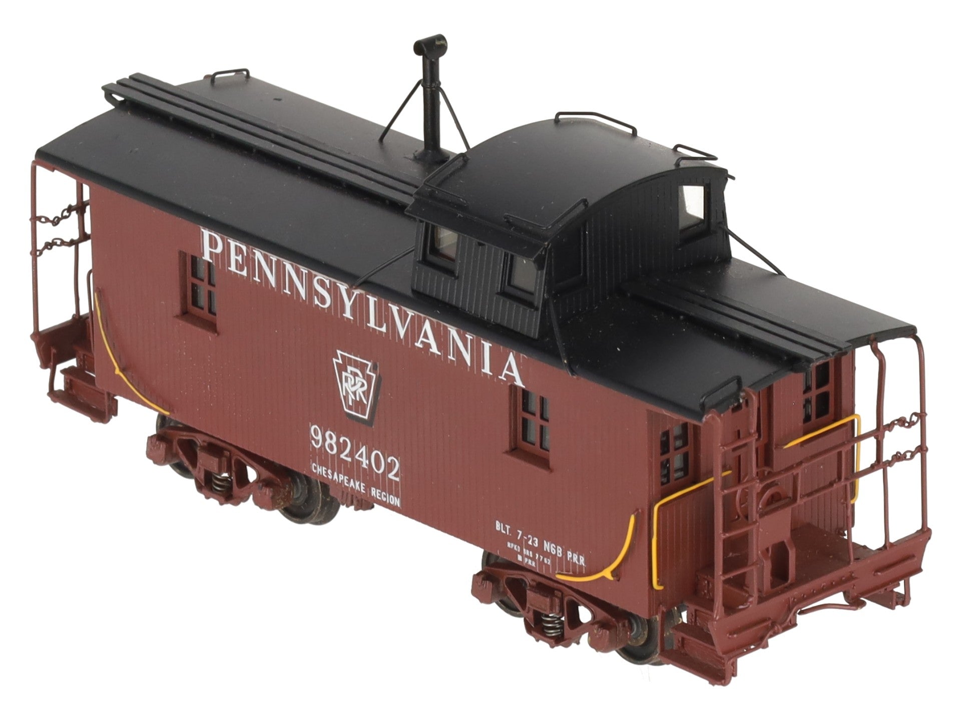 Precision Scale Co. 16540-2 HO BRASS Pennsylvania N6B Wood Cabin Car - Painted LN/Box