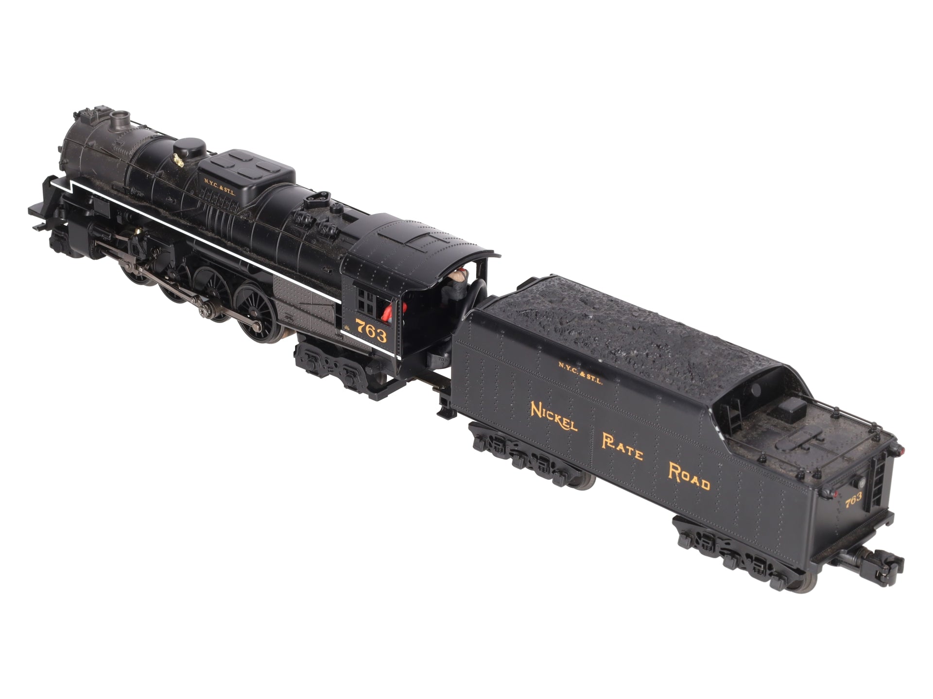 MTH 30-1316-1 Nickel Plate Road 2-8-4 Berkshire Steam Engine w/PS2 #763 EX/Box