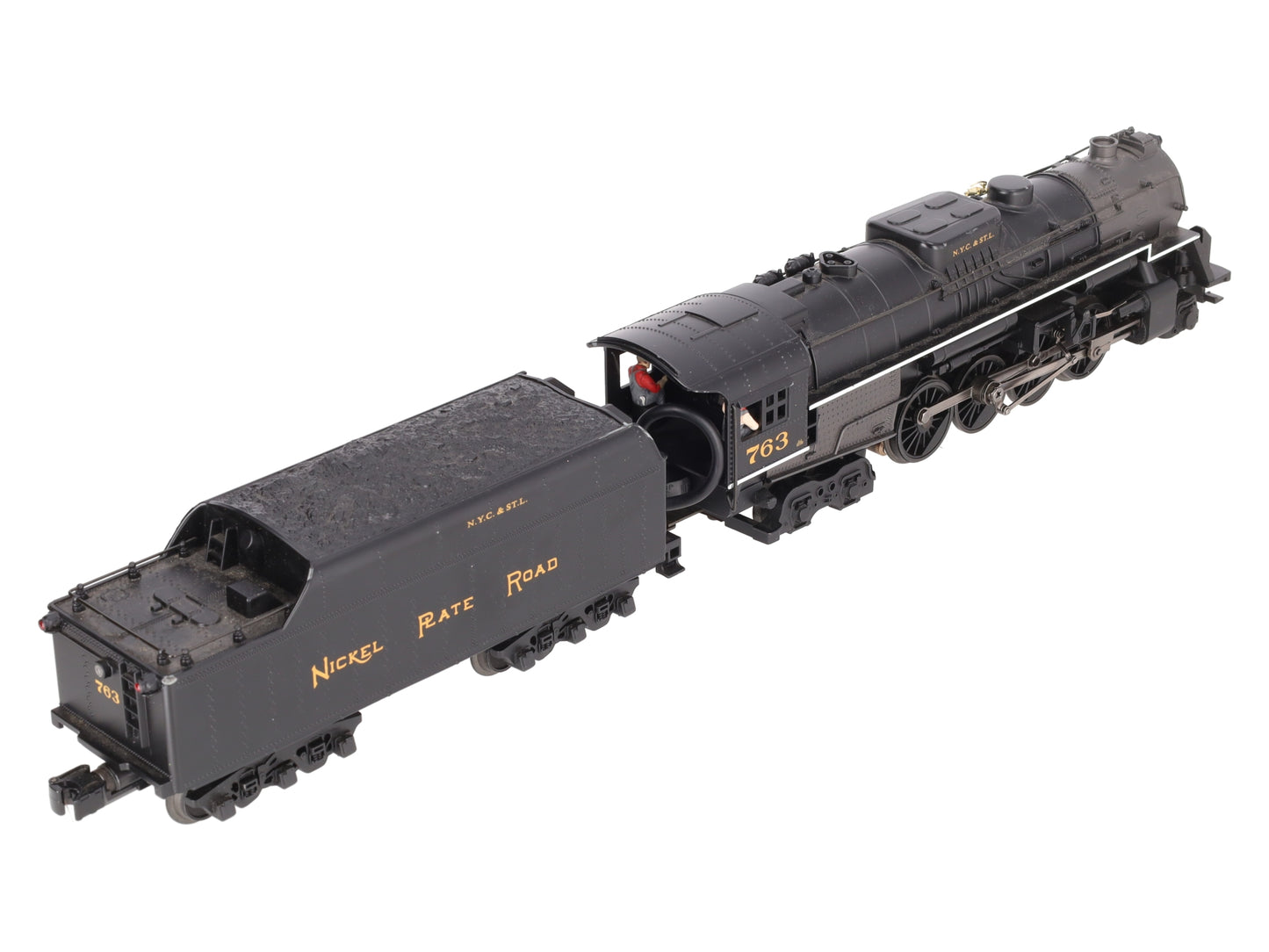 MTH 30-1316-1 Nickel Plate Road 2-8-4 Berkshire Steam Engine w/PS2 #763 EX/Box