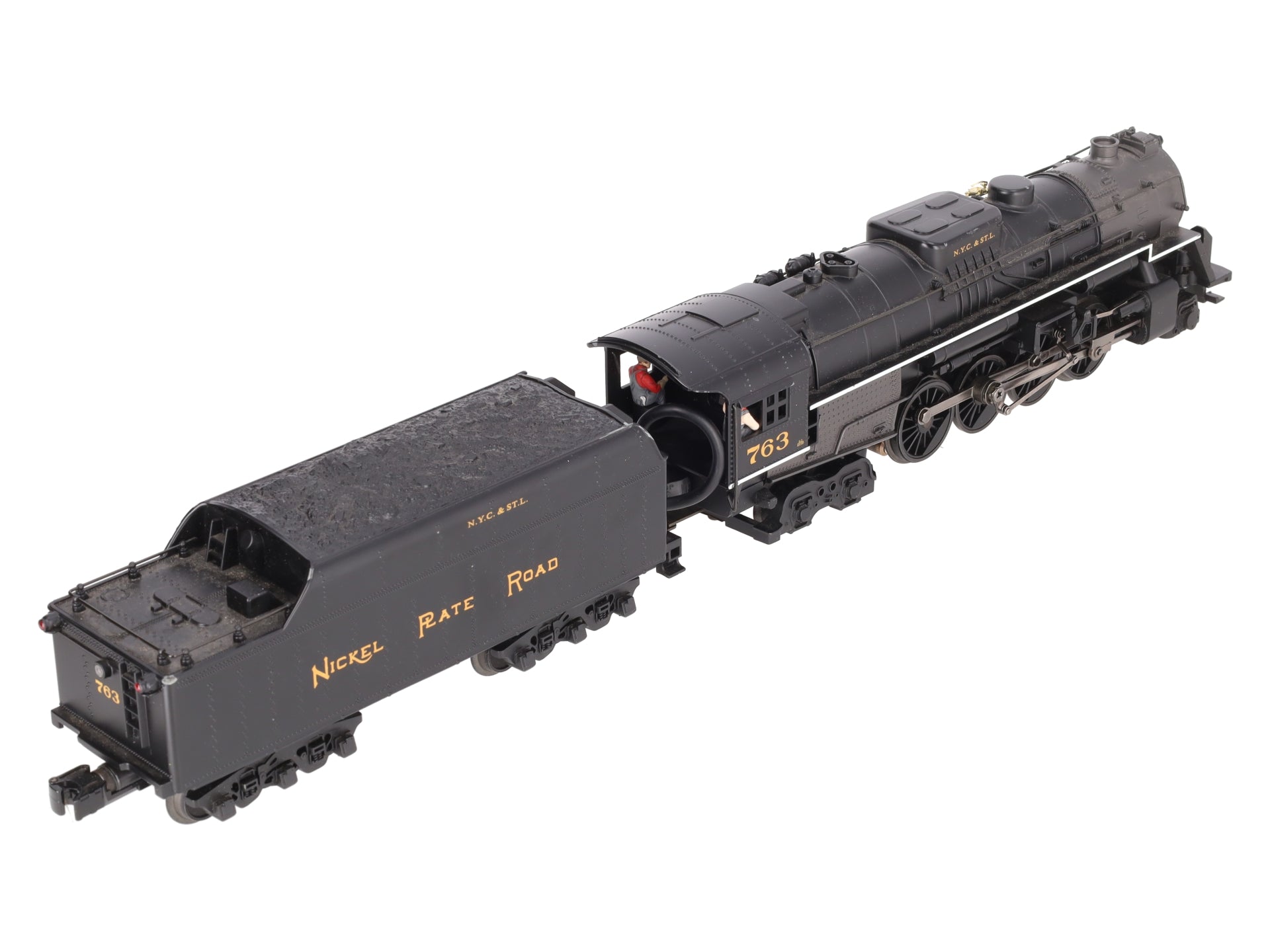 MTH 30-1316-1 Nickel Plate Road 2-8-4 Berkshire Steam Engine w/PS2 #763 EX/Box