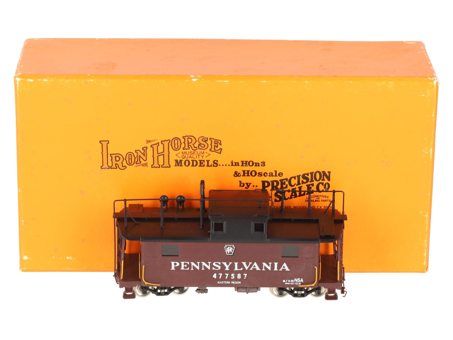 Precision Scale Co. 16228-1 HO BRASS PRR N5a Cabin Car w/ Antenna - Painted LN/Box