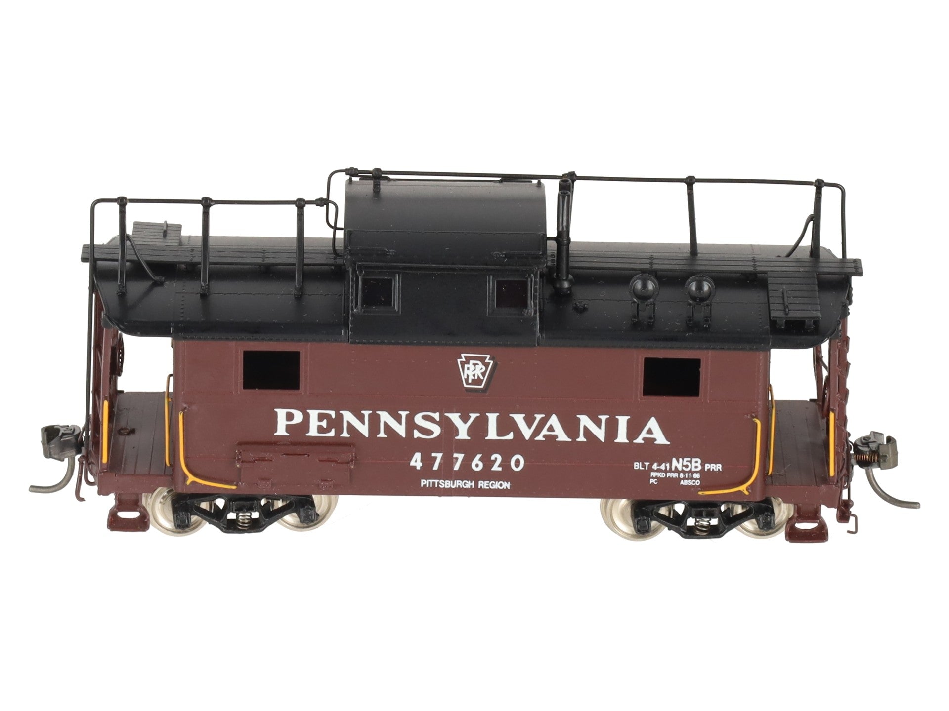 Precision Scale Co. 16230-1 BRASS HO Pennsylvania N5b Cabin Car w/Antenna LN/Box