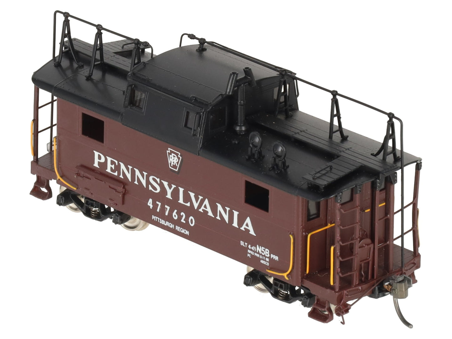Precision Scale Co. 16230-1 BRASS HO Pennsylvania N5b Cabin Car w/Antenna LN/Box