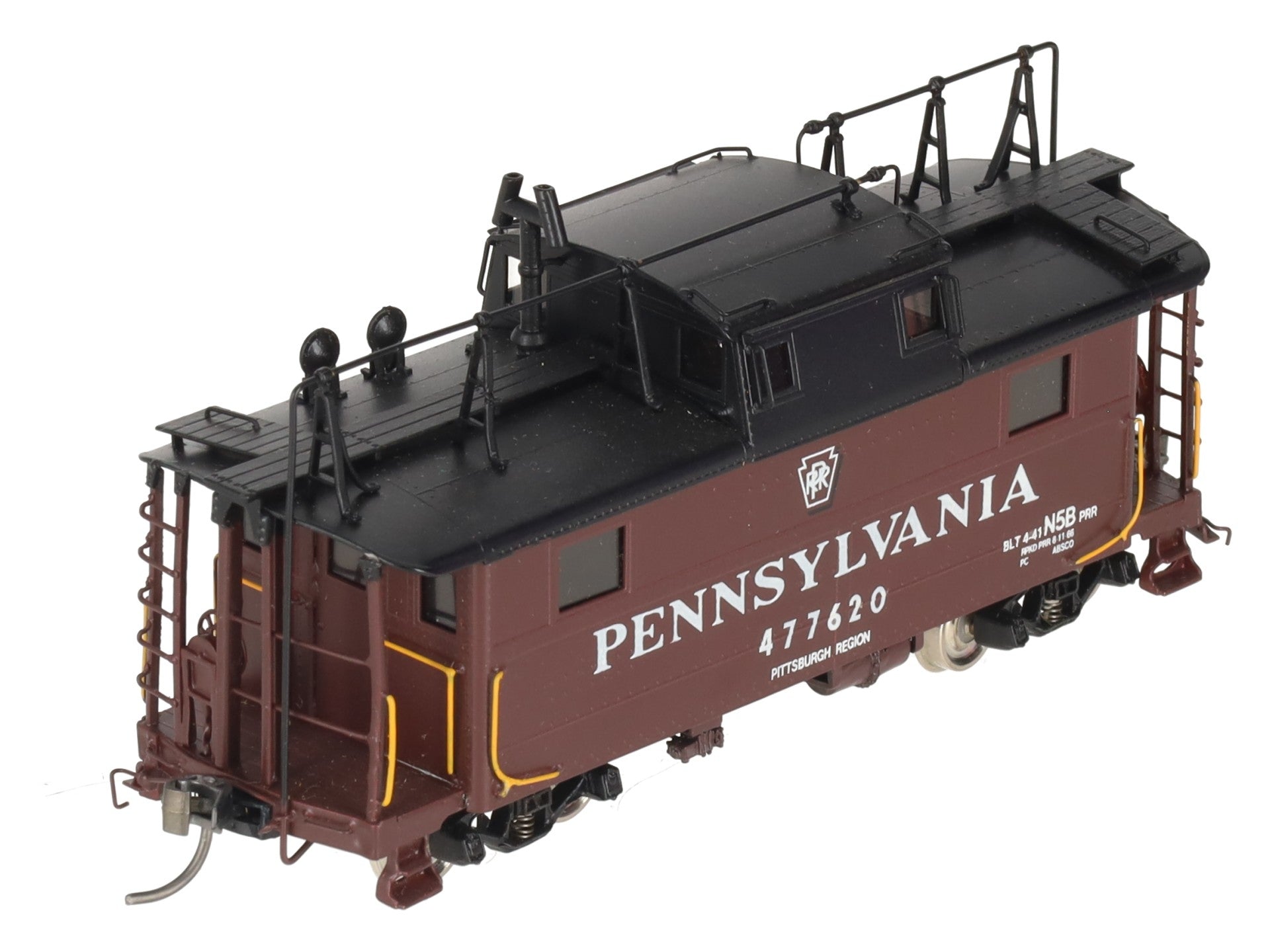 Precision Scale Co. 16230-1 BRASS HO Pennsylvania N5b Cabin Car w/Antenna LN/Box