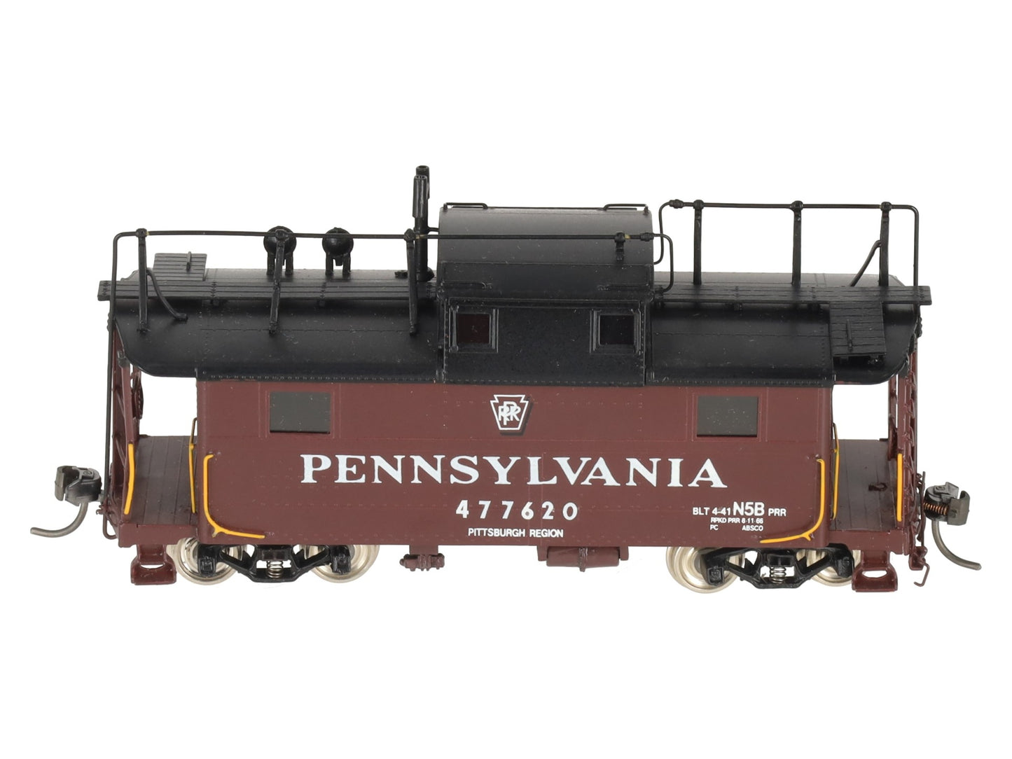 Precision Scale Co. 16230-1 BRASS HO Pennsylvania N5b Cabin Car w/Antenna LN/Box