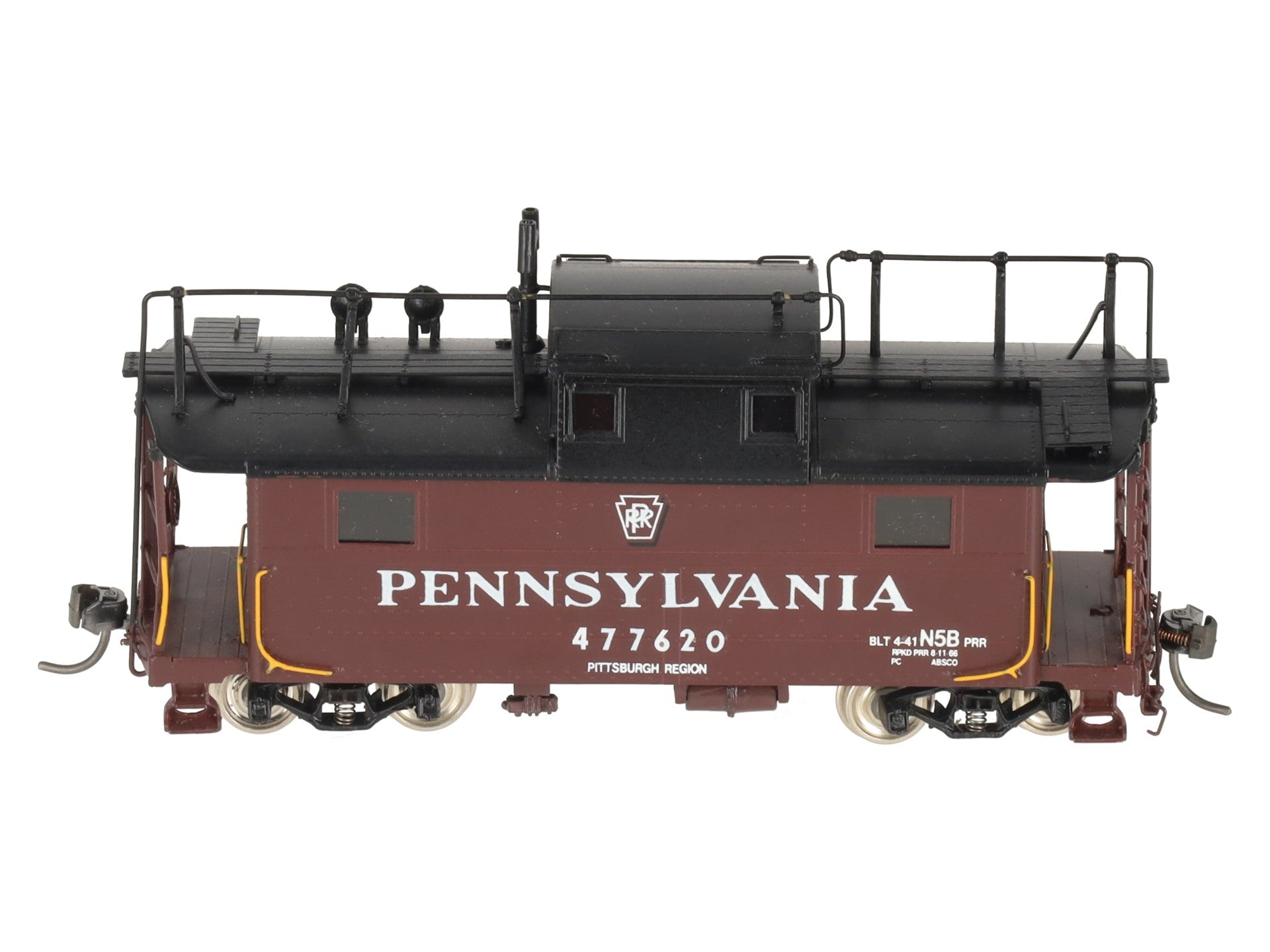 Precision Scale Co. 16230-1 BRASS HO Pennsylvania N5b Cabin Car w/Antenna LN/Box