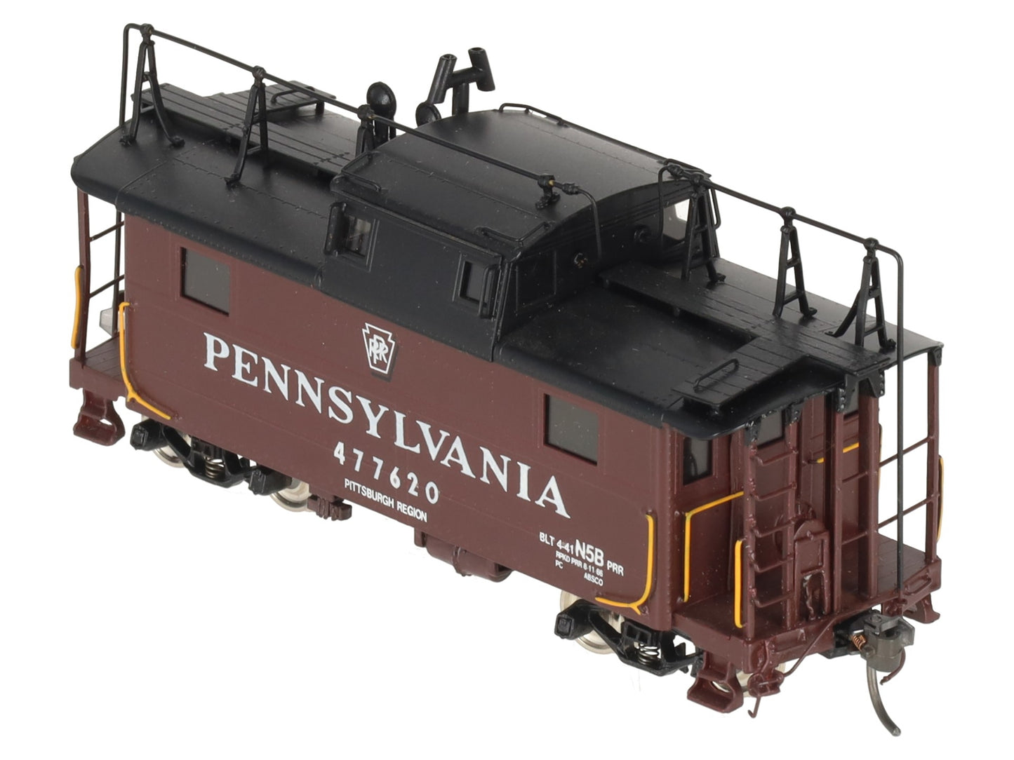 Precision Scale Co. 16230-1 BRASS HO Pennsylvania N5b Cabin Car w/Antenna LN/Box