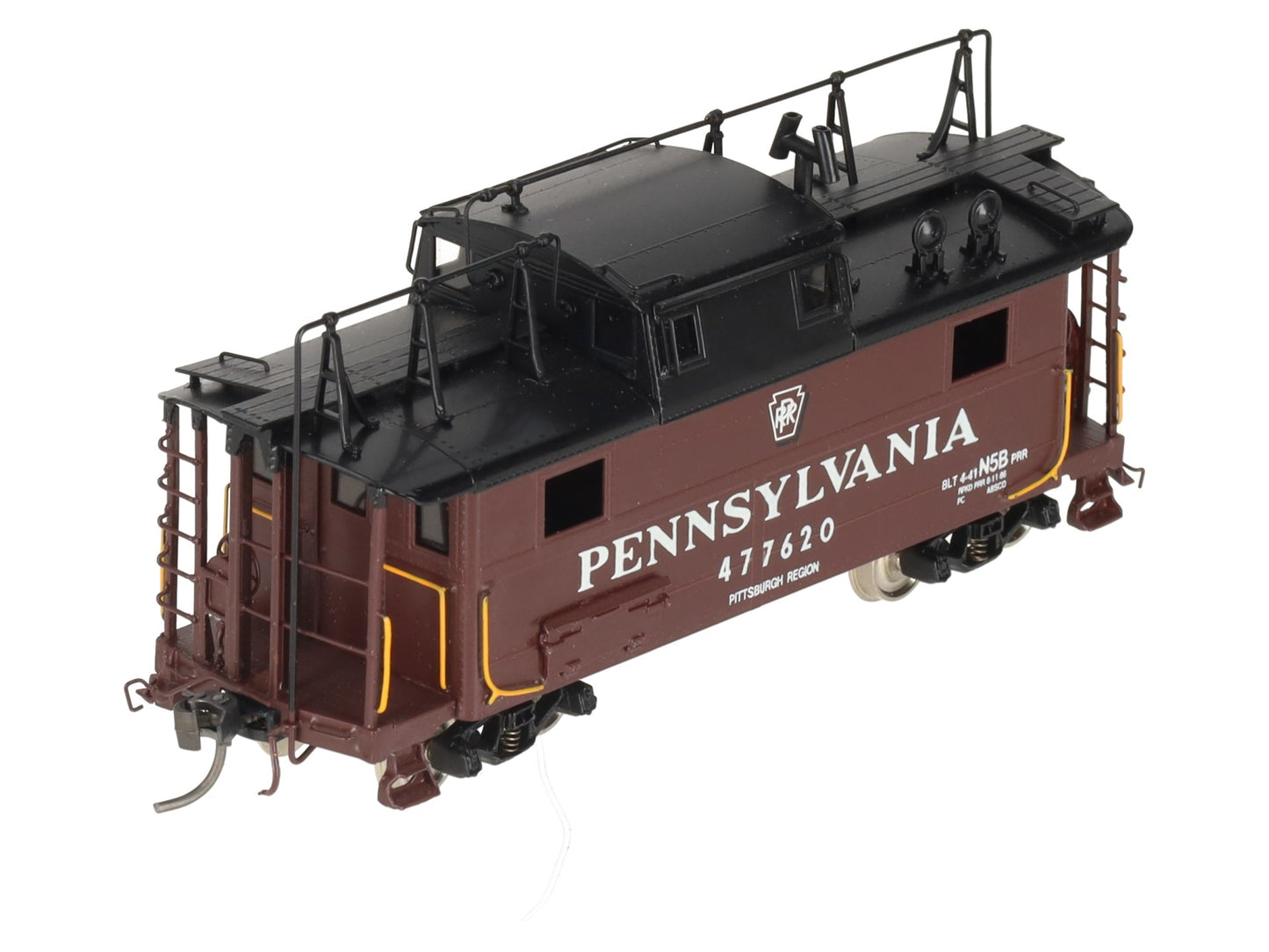 Precision Scale Co. 16230-1 BRASS HO Pennsylvania N5b Cabin Car w/Antenna LN/Box