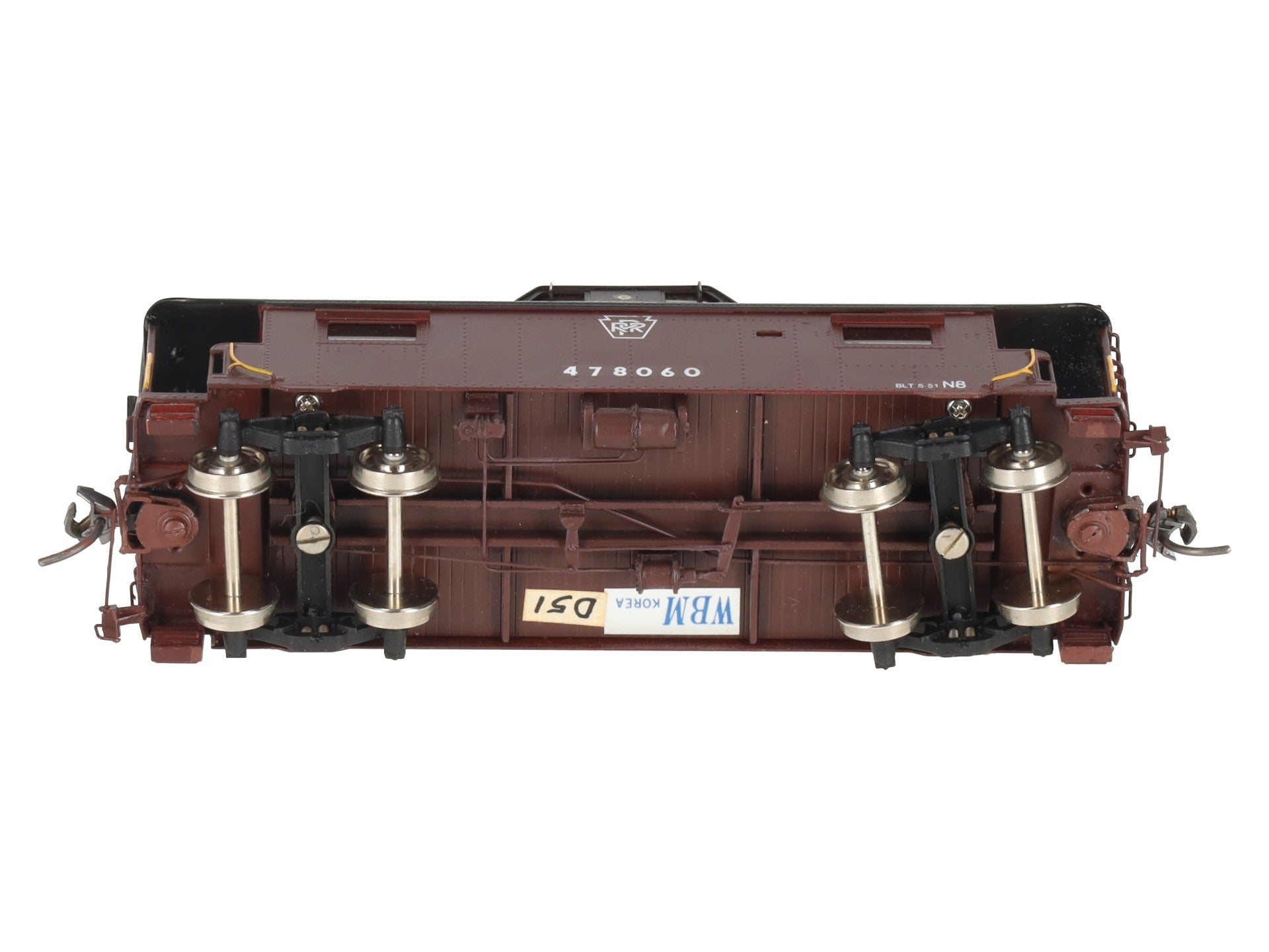 Precision Scale Co. 16240-2 HO BRASS Pennsylvania N8 Cabin Car - Painted LN/Box