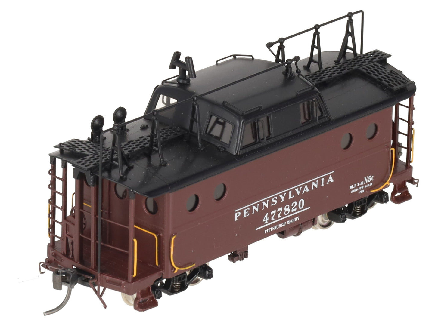 Precision Scale Co. 16234-1 HO BRASS PRR N5c Cabin Car w/ Antenna - Painted LN/Box