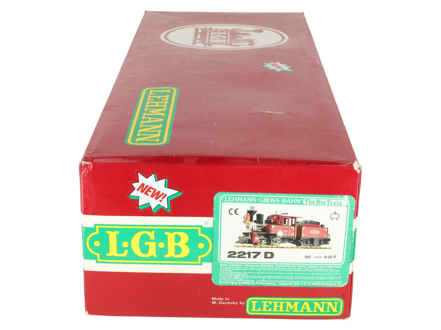 LGB 2217D LGB G Scale Steam Locomotive w/ Tender EX/Box