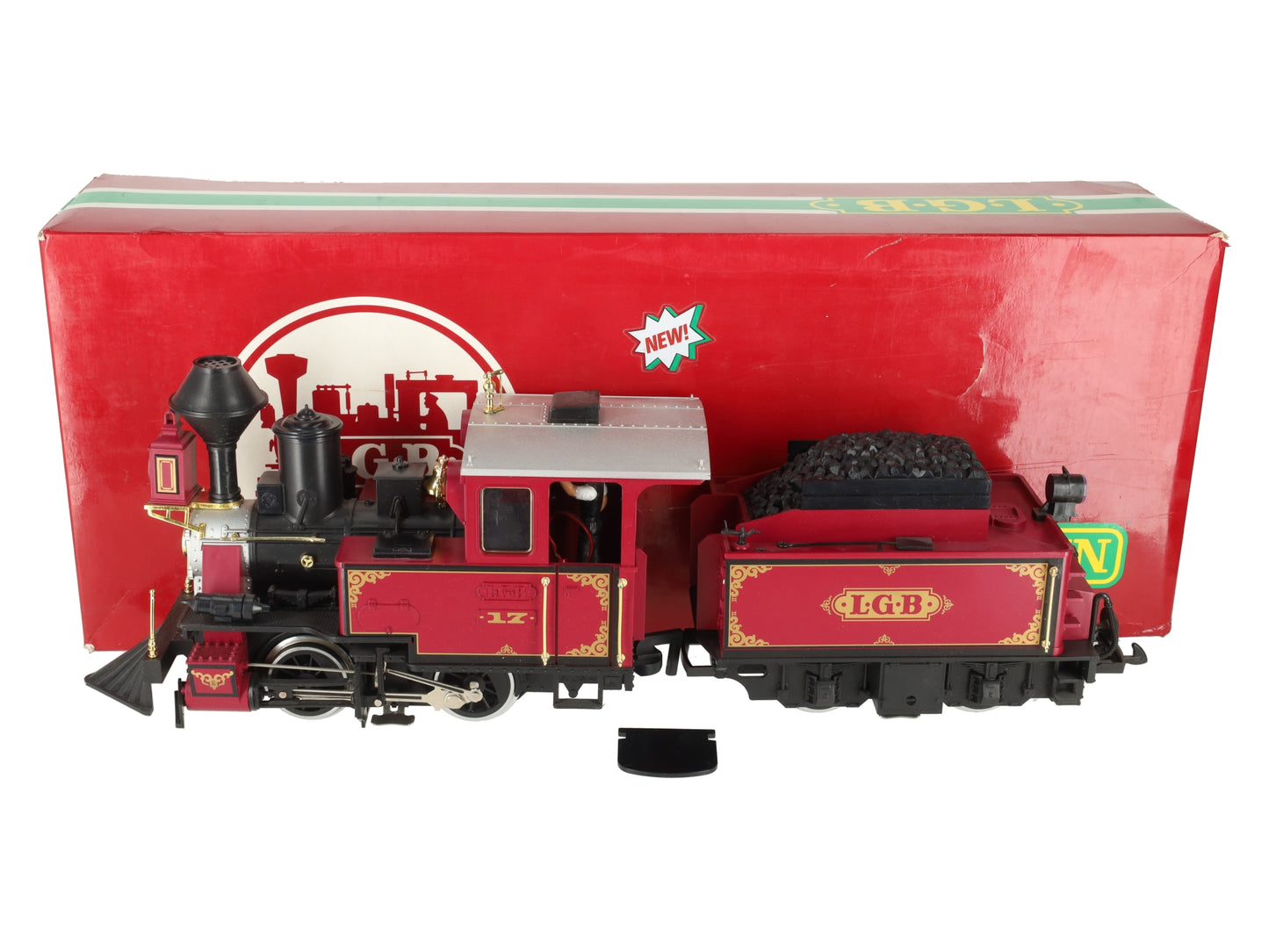 LGB 2217D LGB G Scale Steam Locomotive w/ Tender EX/Box