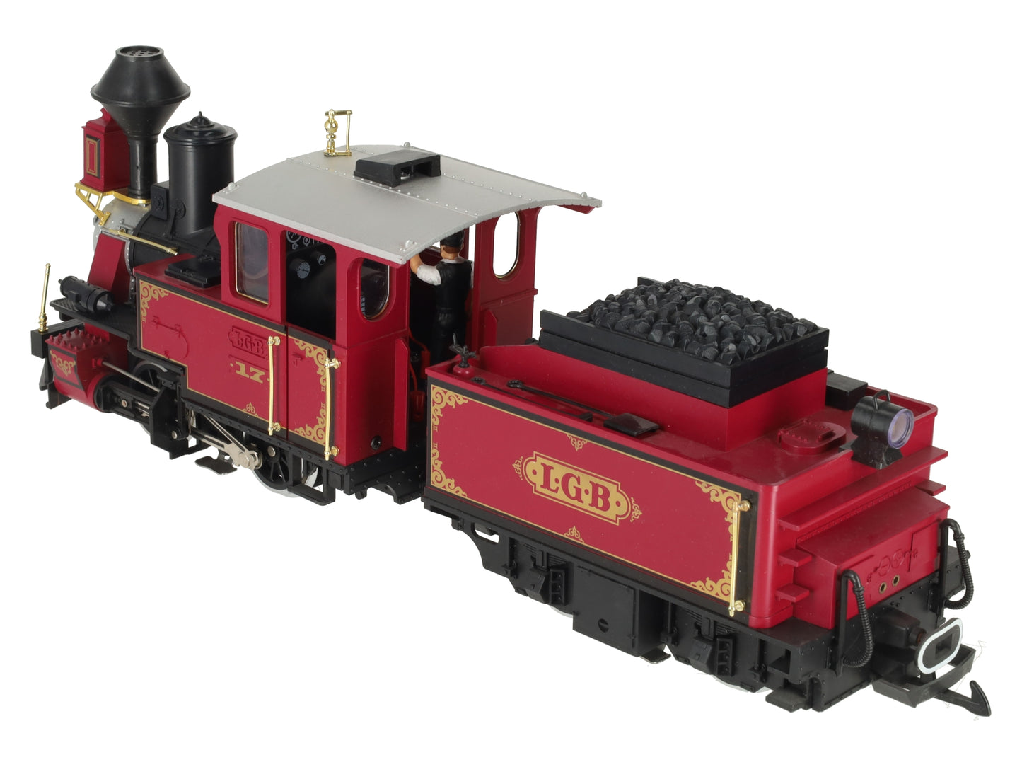 LGB 2217D LGB G Scale Steam Locomotive w/ Tender EX/Box